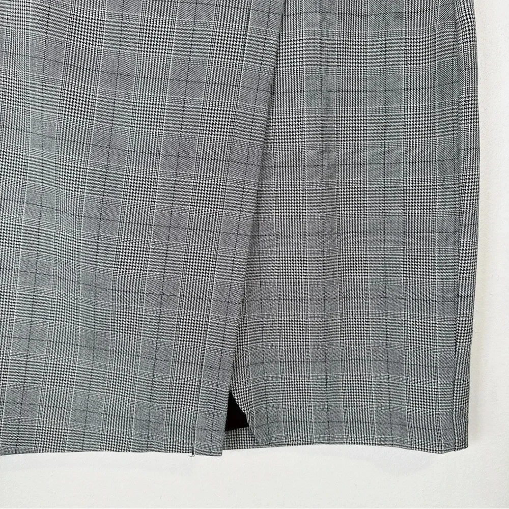 Banana Republic Womens Size 8 Wrap Front Plaid Skirt
